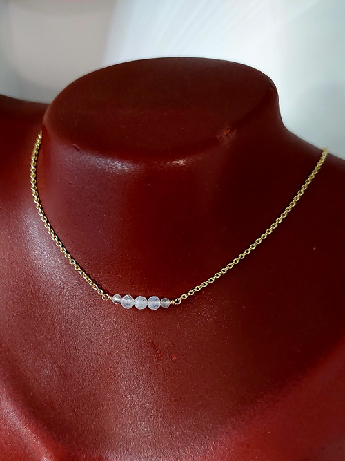 "LED" GOLD FILLED 14Kt Au 1/20 měsíční kámen AA+