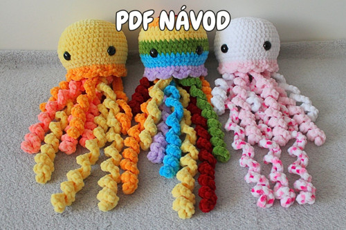 PDF NÁVOD: Háčkovaná medúza