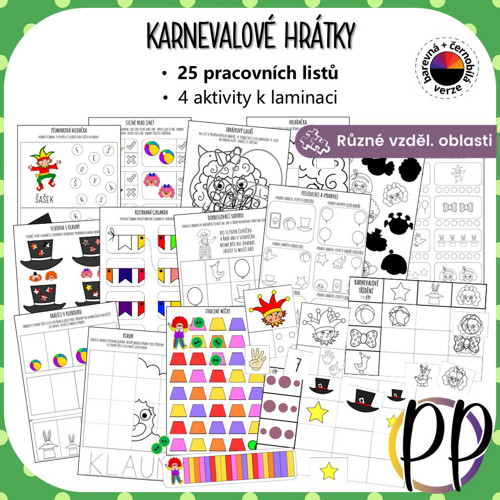 Karnevalové hrátky - soubor aktivit (PDF)