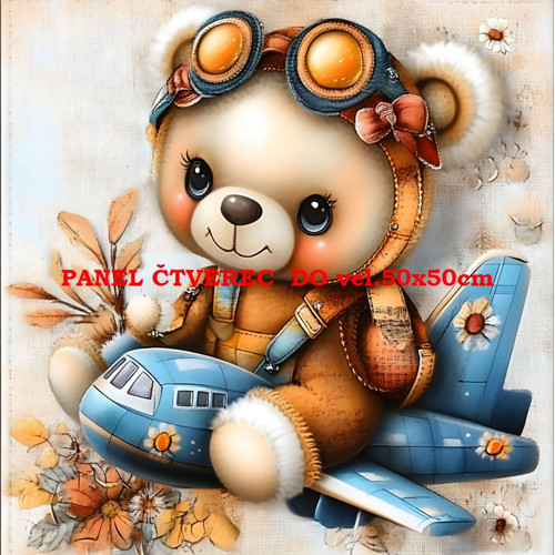 Bavlněný panel 45x45 cm - skladem — foto 1