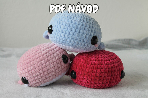 PDF NÁVOD: Háčkovaná velryba