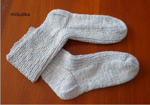 Ponožky jako od maminky - modré 140