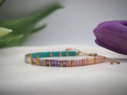 Tila Miyuki náramek 13 "Rainbow"