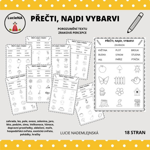 Přečti, Najdi, Vybarvi