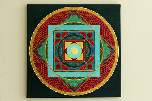 Mandala 50x50 posvátná geometrie