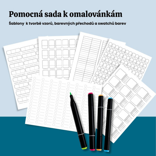 Pomocná sada k omalovánkám (PDF k tisku)