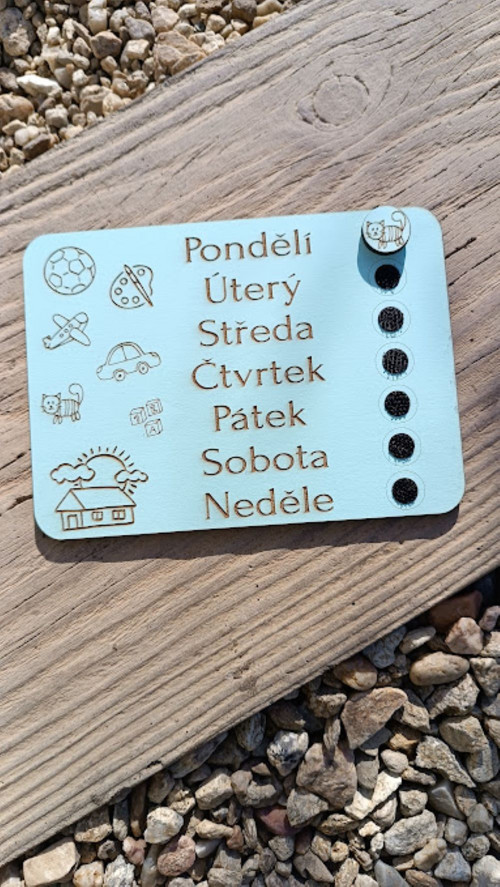 Tabulka dny v týdnu