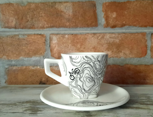 Espresso šálka - vrstevnice