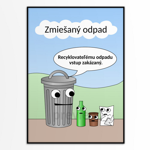 Ochrana životního prostředí moudrá popelnice
