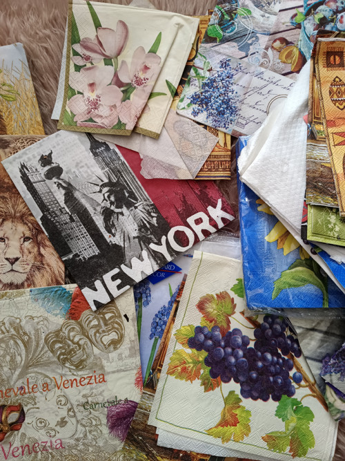 Ubrousky na decoupage