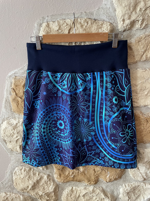 Dámská sukně úpletová MODRÉ MANDALY XS-XL