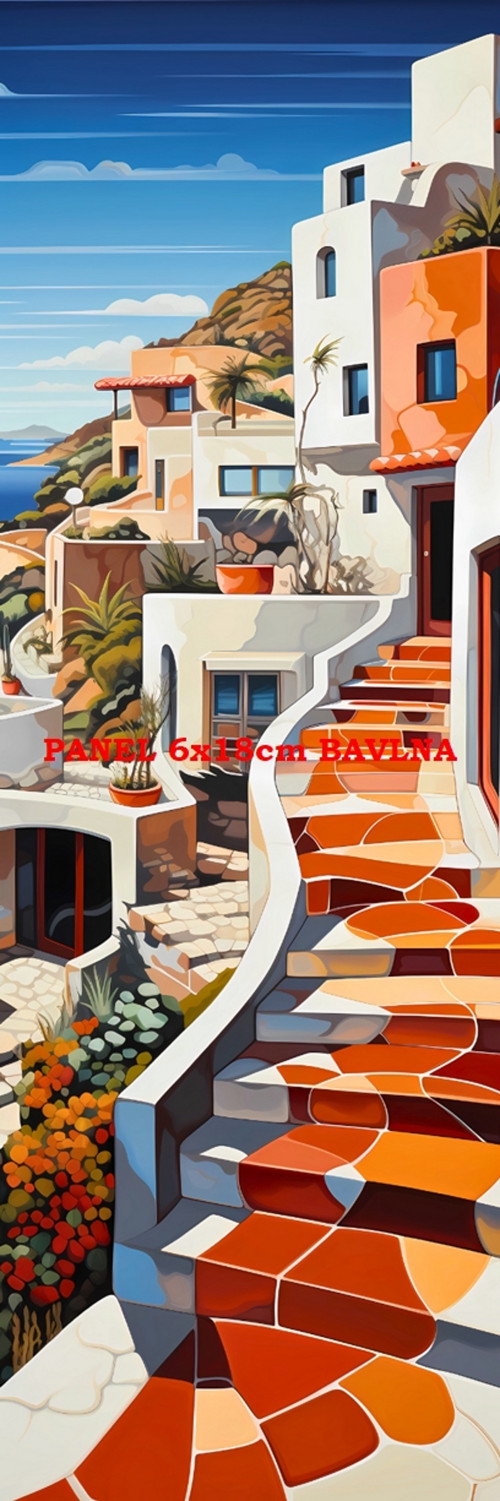 Bavlněný panel 6x18 cm - skladem