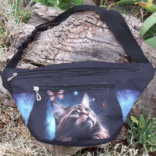 Ledvinka (bumbag) s kočkou