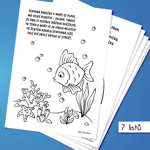 Pracovní listy - omalovánky s básničkou (PDF)