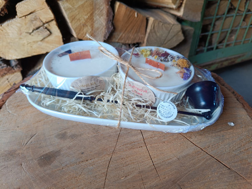 Sada svíček s táckem — foto 1