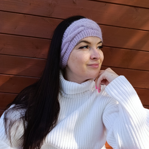 Čelenka dámská světle šedofialová - SURI ALPAKA