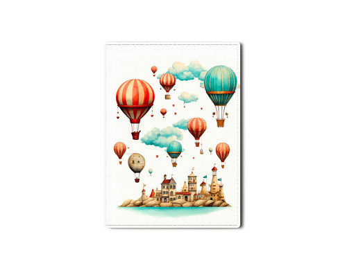 Obal na cestovní pas BALLOONS IN THE AIR