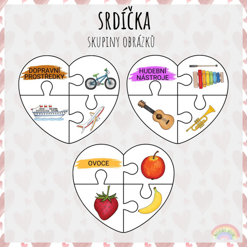 Srdíčka, skupiny obrázků — foto 1