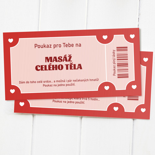 Sada 36 poukázek pro milovanou osobu (PDF k tisku)
