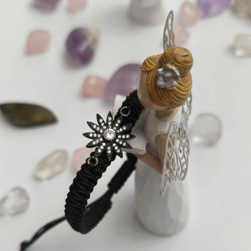 Shamballa náramek se symbolem Květiny