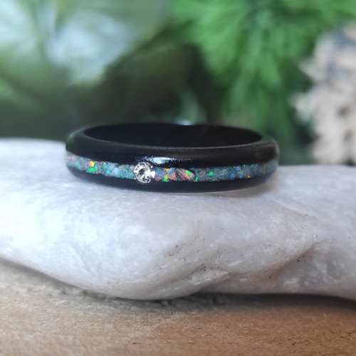 Opálový prsten swarovski — foto 1