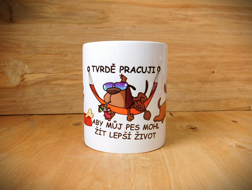 Hrnek s potiskem psi
