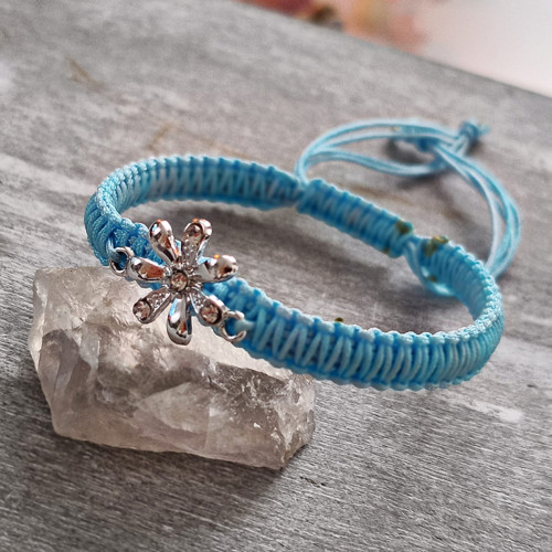 Shamballa náramek se symbolem Květiny