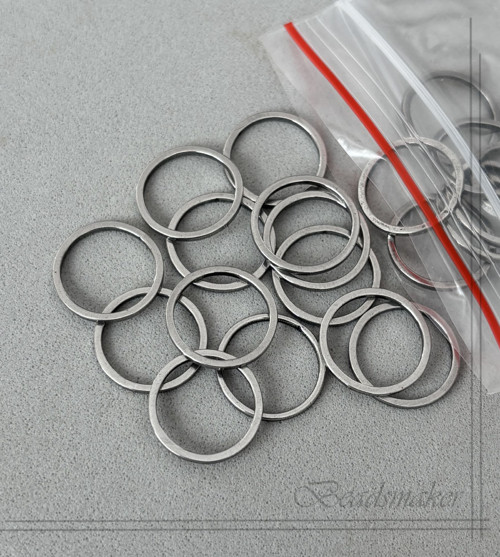 Ozdobný kroužek z nerezové oceli, 12 mm, 10 ks