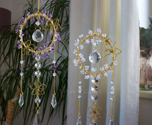 Suncatcher/Lapač Slunce Flora Ametyst