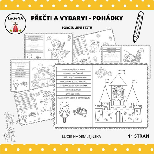 Přečti A Vybarvi - Pohádky