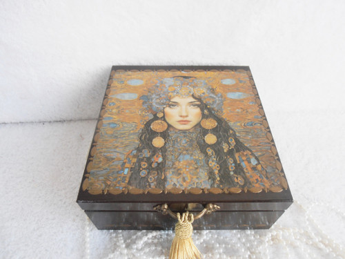 Dřevěná krabička -Klimt