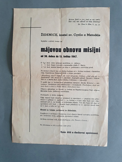 Májová obnova misijní