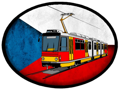 Nažehlovačka s tramvají