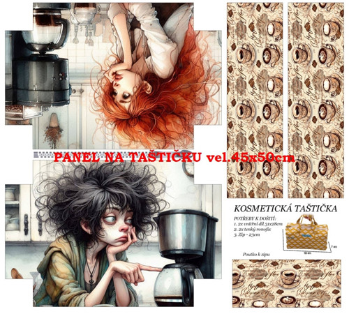 Panel na taštičku kočárkovina - skladem