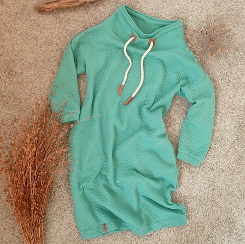 Mikinošaty Happy in TURQUOISE