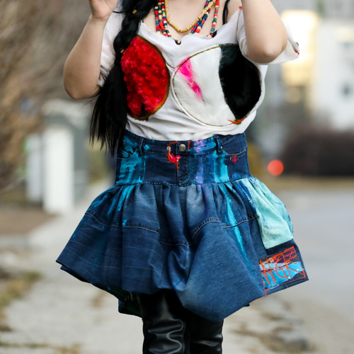 Origo mini jeans sukňa- SvM — foto 1