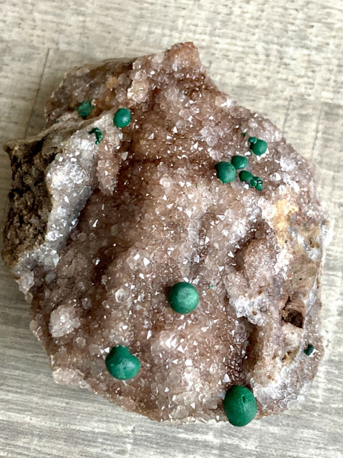 MALACHIT kulovitý- vzácný sběr. minerál, 150 gr.