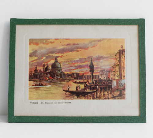 Litografie Venezia - 20. Tramonto sul Canal Grande