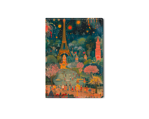 Obal na cestovní pas PARIS NAIVE ART