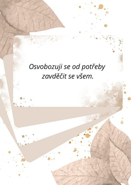 Motivační kartičky - sebeláska/sebepřijetí