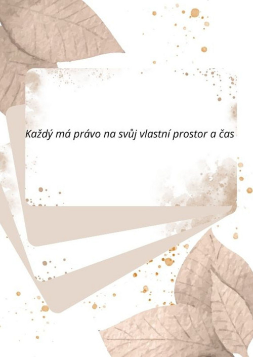 Motivační kartičky - zdravé hranice