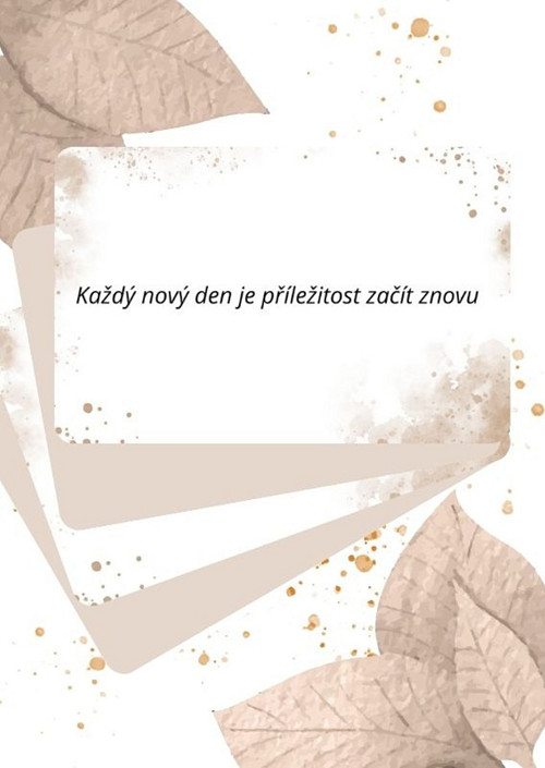 Motivační kartičky - pozitivní myšlení