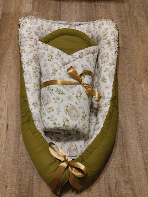 Sada-set hnízdečko + zavinovačka králíčci