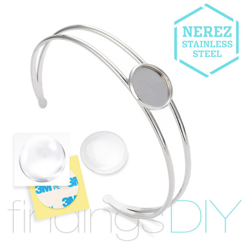 DIY sada OCEL náramek bangle (Lůžko 14mm) — foto 1