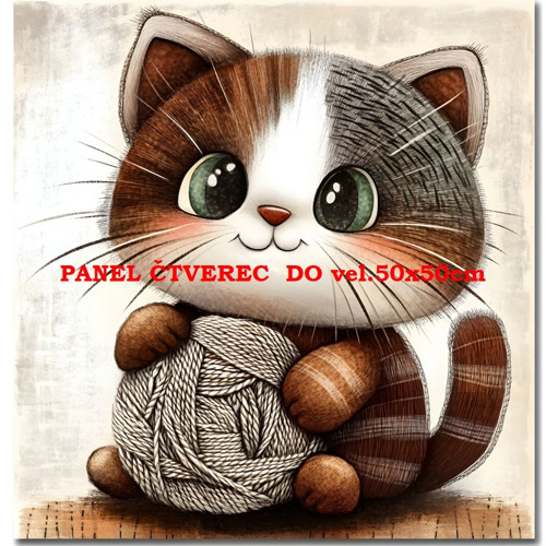 Bavlněný panel 25x25 cm - skladem