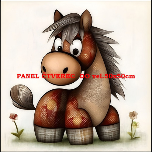 Bavlněný panel 10x10 cm - skladem — foto 1