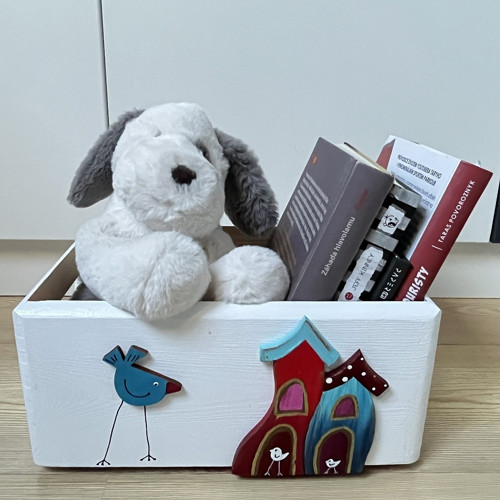Úložný box na hračky domečky