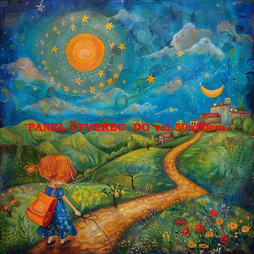Bavlněný panel 25x25 cm - skladem — foto 1