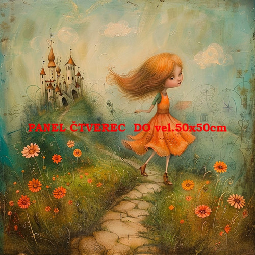 Bavlněný panel 25x25 cm - skladem