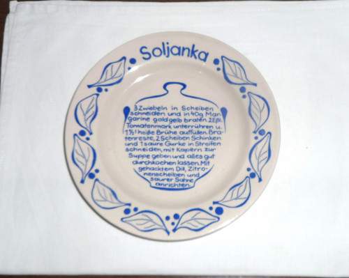 Keramický TALÍŘ Soljanka • Colditz, GDR — foto 1